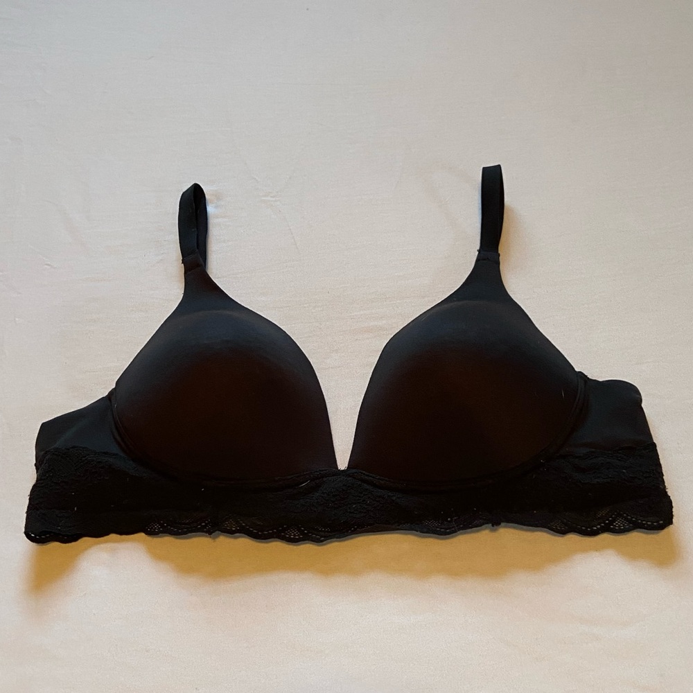 Warner’s Sexy Black Lace Bra